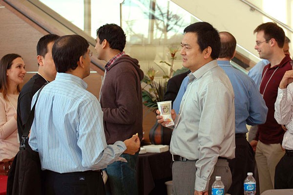 UT Dallas Jindal School Bass FORMS Conference attendees networking
