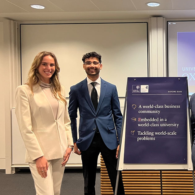 Raluca Narita and Rishi Patel present research at the 2022 Academy of Strategic Management Conference hosted by Oxford University’s Said Business School.