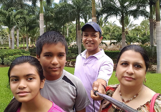 Sadeq and his family enjoyed their time on a family vacation to Costa Rica