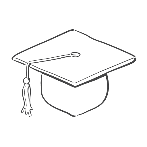 graduation cap educate icon