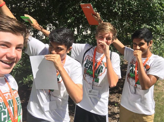 ITS Exploration Campers whooshing at UT Dallas