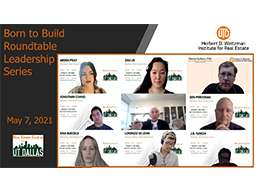 Born to Build Leadership Roundtable Series, May 7, 2021