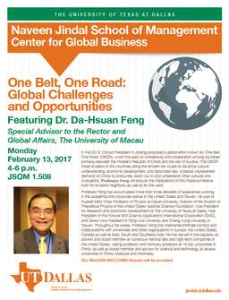 One Belt, One Road: Global Challenges and Opportunities