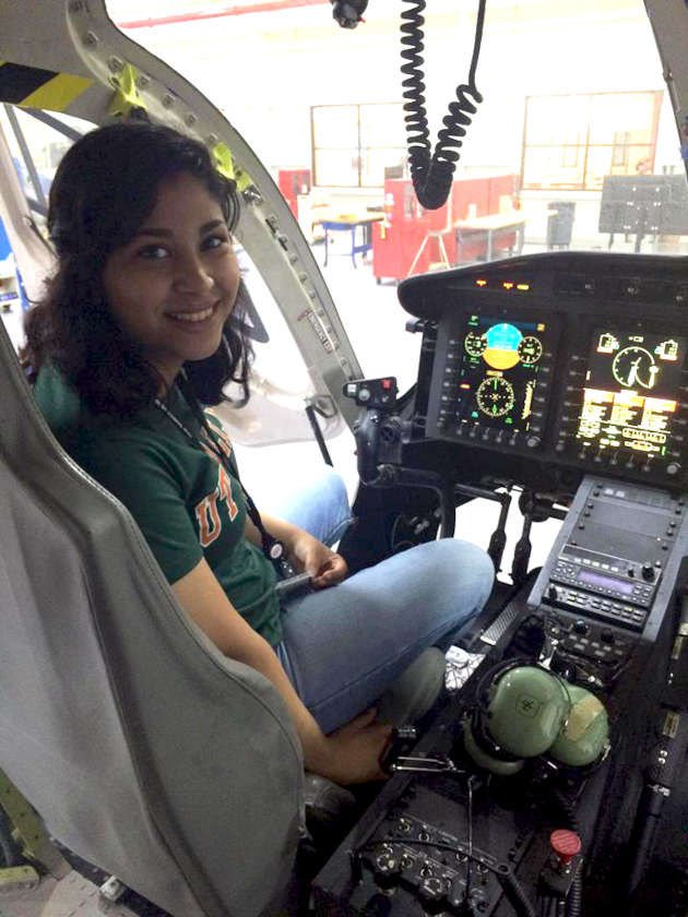 Hira is in the cockpit