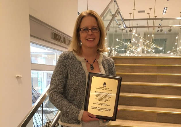jsom faculty member earns accounting educator of the year award jennifer johnson