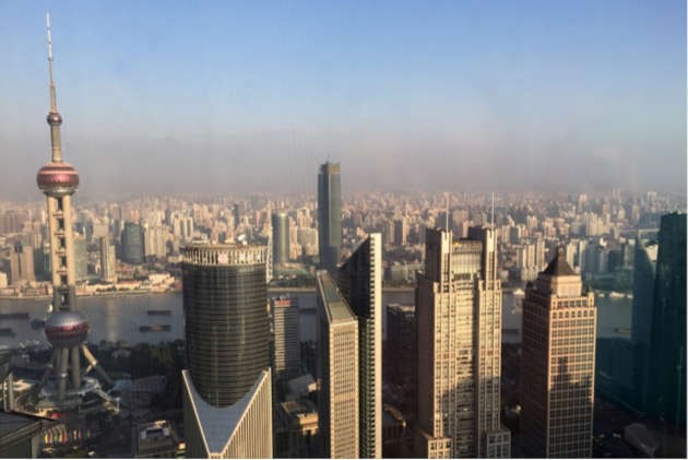 The view of the Huangpu River