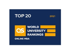 JSOM is in the top 20 QS World University Rankings for online MBA in 2021