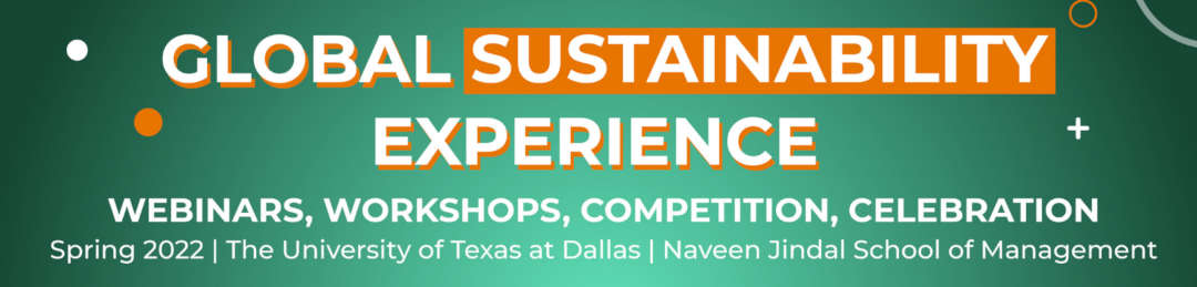 banner for the global sustainability experience