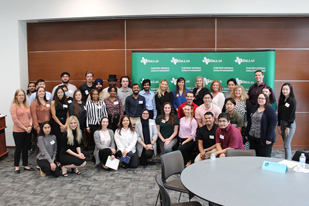 Professionals and students who attended ACCT 4340's Networking Day.
