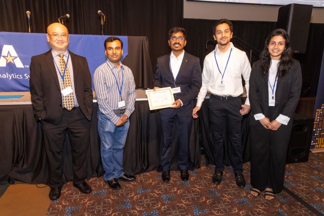 JSOM students took first-place winning team at the 2023 Business Analytics Student Competition