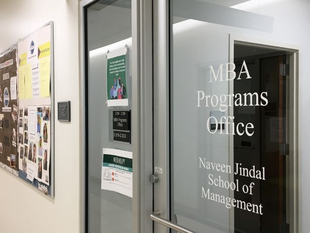 MBA Programs Office sign